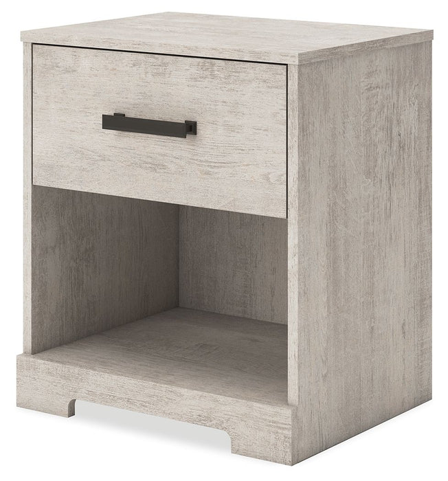 Shawburn - One Drawer Night Stand - Gray – Accent Nightstands by Signature Design by Ashley® at Furniture Wholesale Plus , Nashville furniture store
