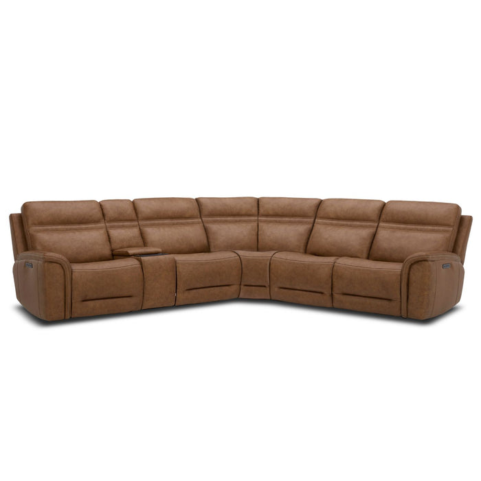 Cooper - 6 Piece Sectional – Reclining Sectionals by Liberty Furniture at Furniture Wholesale Plus , Nashville furniture store
