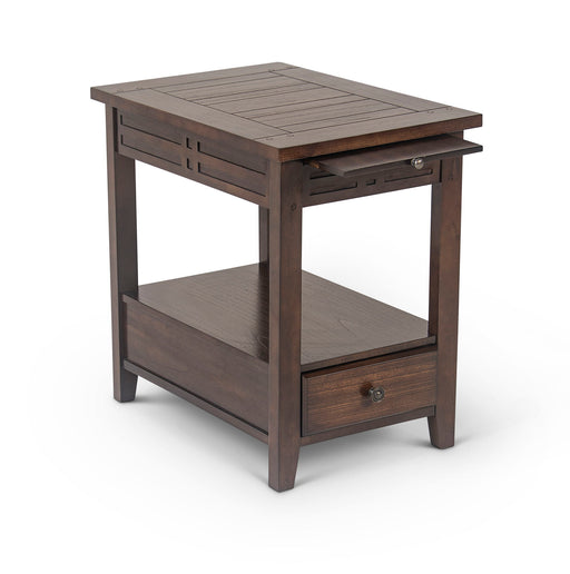 Crestline - Chairside End Table - Brown – End Tables by Steve Silver Furniture at Furniture Wholesale Plus , Nashville furniture store