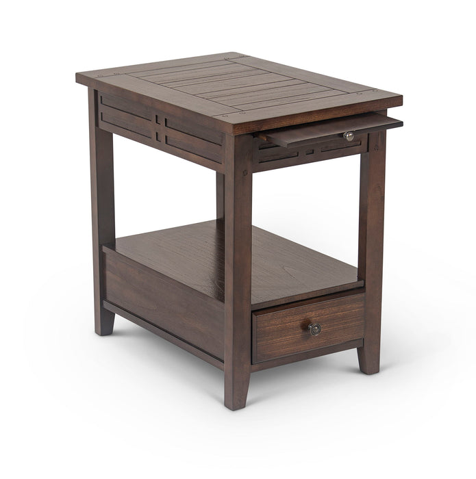 Crestline - Chairside End Table - Brown – End Tables by Steve Silver Furniture at Furniture Wholesale Plus , Nashville furniture store