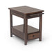 Crestline - Chairside End Table - Brown – End Tables by Steve Silver Furniture at Furniture Wholesale Plus , Nashville furniture store