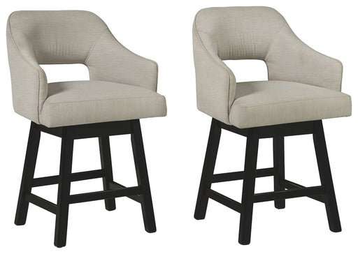 Tallenger - Upholstered Swivel Barstool (Set of 2) - Premium Stool Sets from Signature Design by Ashley® - Just $378! Shop now at Furniture Wholesale Plus  We are the best furniture store in Nashville, Hendersonville, Goodlettsville, Madison, Antioch, Mount Juliet, Lebanon, Gallatin, Springfield, Murfreesboro, Franklin, Brentwood