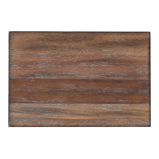 Chevron - Round End Table - Brown – End Tables by Steve Silver Furniture at Furniture Wholesale Plus , Nashville furniture store