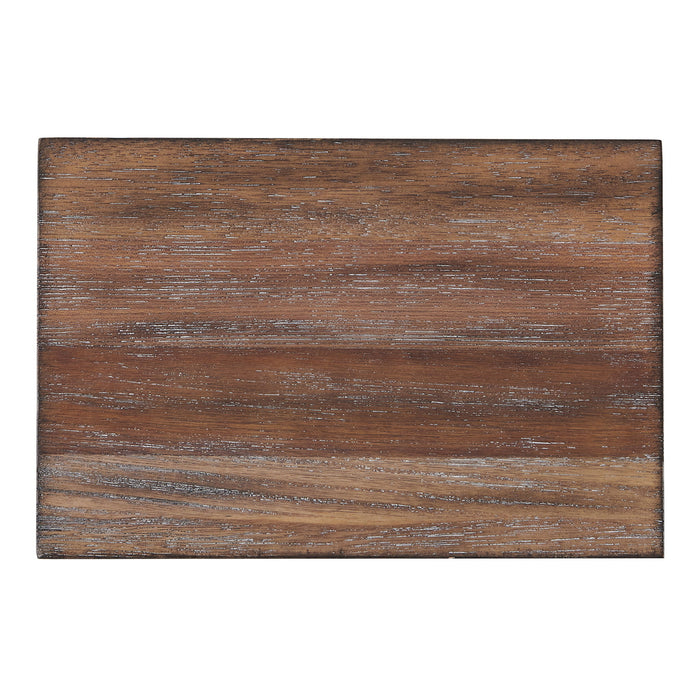 Chevron - Round End Table - Brown – End Tables by Steve Silver Furniture at Furniture Wholesale Plus , Nashville furniture store