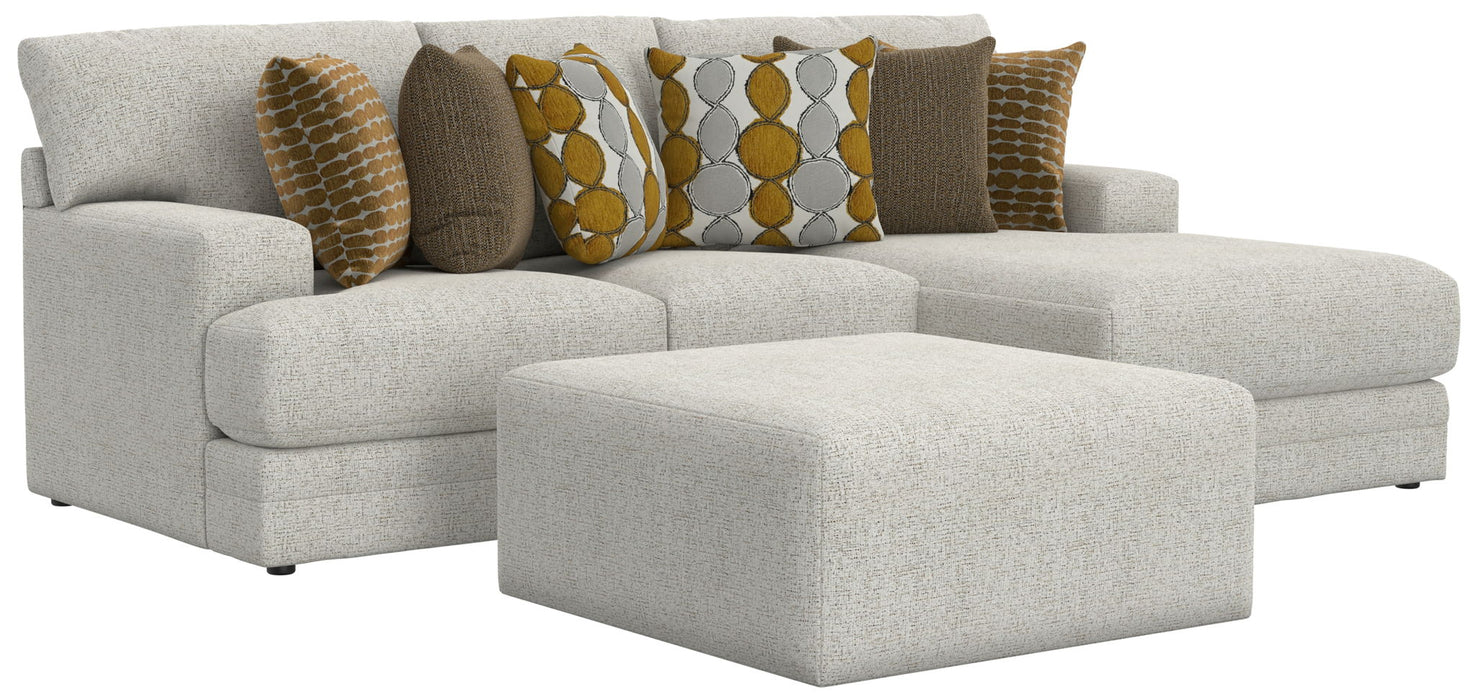 Tori - Sectional With Comfort Coil Seating, Cocktail Ottoman And Accent Pillows Included – 2 Piece Living Room Sets by Jackson at Furniture Wholesale Plus , Nashville furniture store