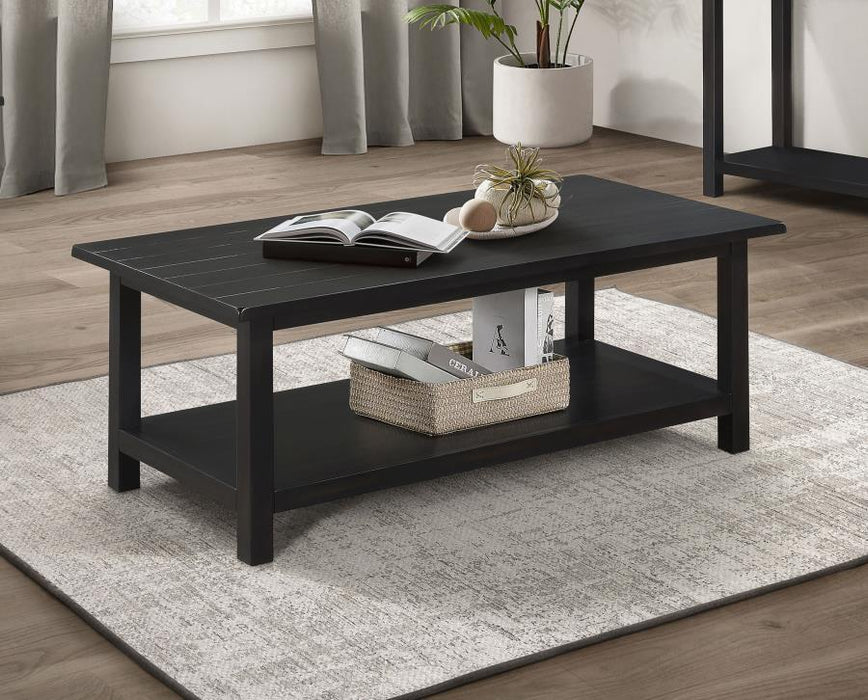 Payne - Wood Coffee Table with Shelf – Coffee Tables by Coaster Fine Furniture at Furniture Wholesale Plus , Nashville furniture store