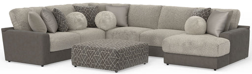 Canyon - 4 Piece Sectional With Cuddler Seat Cushions, Included Accent Pillows And Cocktail Ottoman (Right Side Facing Chaise) - Umber – 2 Piece Living Room Sets by Jackson at Furniture Wholesale Plus , Nashville furniture store