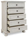 Robbinsdale - Five Drawer Chest - Youth - Antique White – Accent Chests by Signature Design by Ashley® at Furniture Wholesale Plus , Nashville furniture store