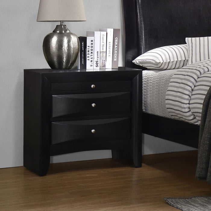 Briana - 2-Drawer Nightstand - Black – Accent Nightstands by CoasterEssence at Furniture Wholesale Plus , Nashville furniture store