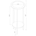 Kirk - 1-Shelf Round Wood Plant Stand Side Table - Espresso – Side Tables by CoasterEveryday at Furniture Wholesale Plus , Nashville furniture store