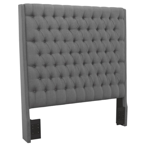 Camille - Upholstered Queen Panel Headboard - Gray - Premium Upholstered Headboards from CoasterEssence - Just $619! Shop now at Furniture Wholesale Plus  We are the best furniture store in Nashville, Hendersonville, Goodlettsville, Madison, Antioch, Mount Juliet, Lebanon, Gallatin, Springfield, Murfreesboro, Franklin, Brentwood