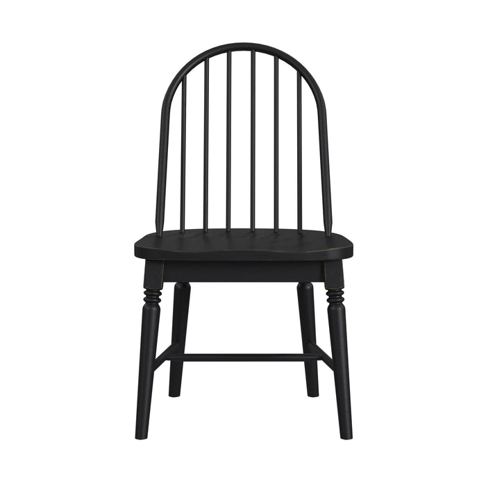 Heritage & Home - Windsor Side Chair (Set of 2) - Black – Chair Sets by Elements International at Furniture Wholesale Plus , Nashville furniture store