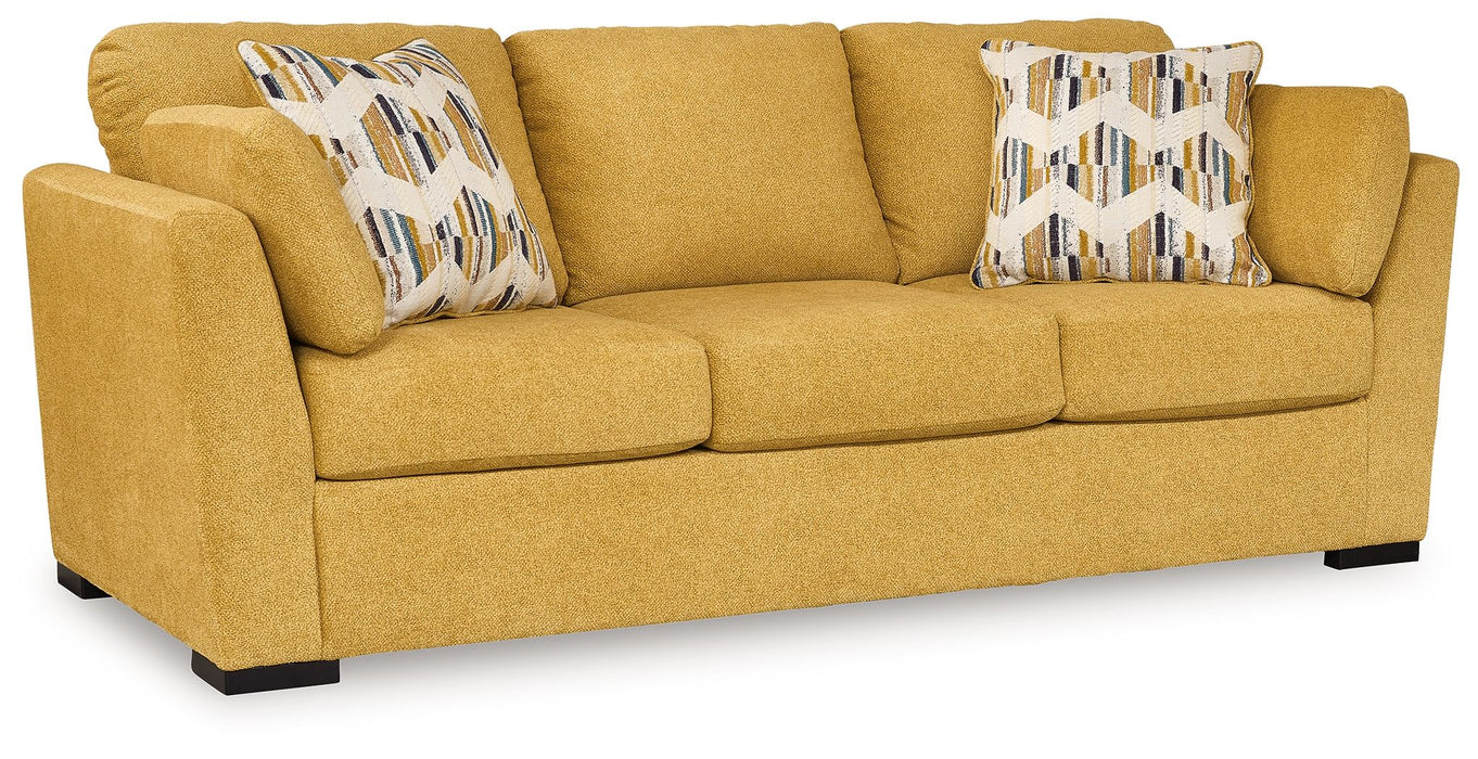 Keerwick - Sofa - Sunflower – Stationary Sofas by Signature Design by Ashley® at Furniture Wholesale Plus , Nashville furniture store