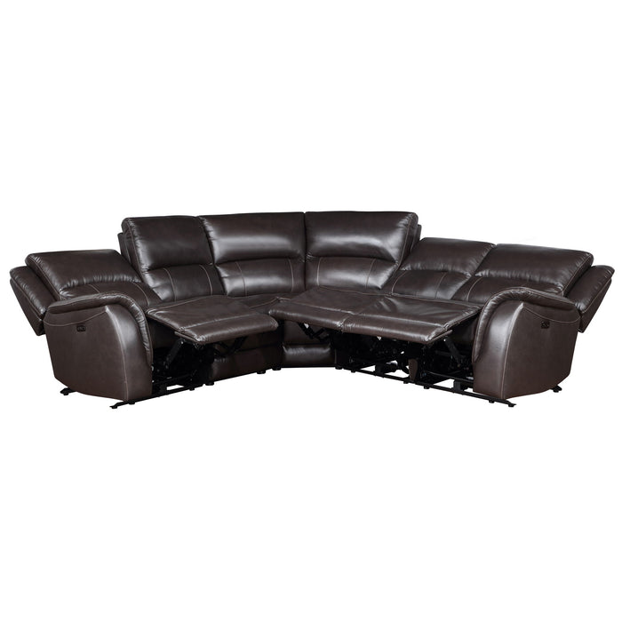 Alexandria - Leather Power Sectional – Reclining Sectionals by Steve Silver Furniture at Furniture Wholesale Plus , Nashville furniture store