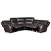 Alexandria - Leather Power Sectional – Reclining Sectionals by Steve Silver Furniture at Furniture Wholesale Plus , Nashville furniture store
