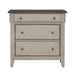 Ivy Hollow - 3 Drawer Bedside Chest With Charging Station - Weathered Linen / Dusty Taupe – Bedside Chests by Liberty Furniture at Furniture Wholesale Plus , Nashville furniture store