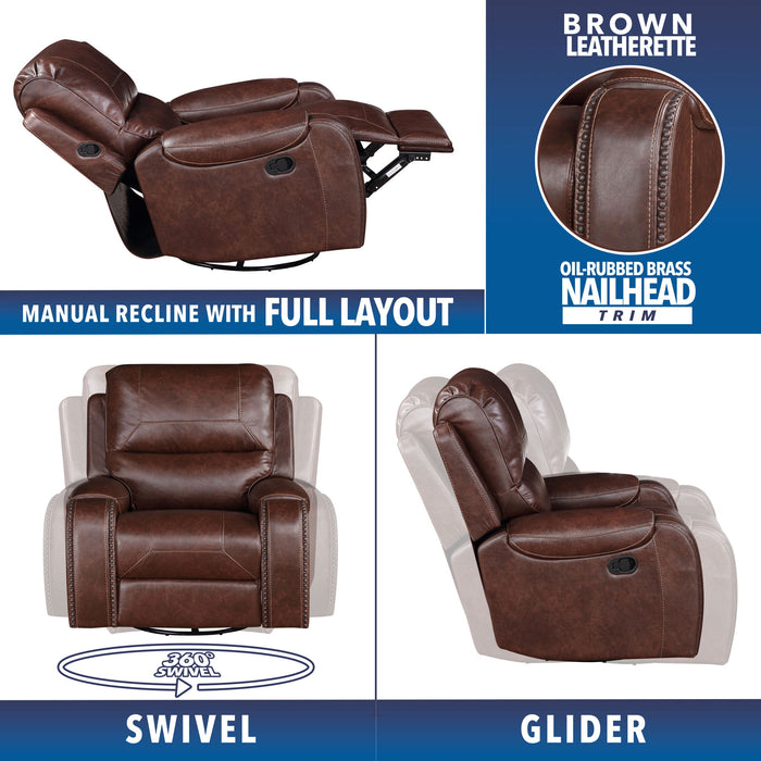 Keily - Swivel Recliner – Swivel Chairs by Steve Silver Furniture at Furniture Wholesale Plus , Nashville furniture store