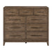 Shaker Lakes - 9 Drawer Chesser - Harvest Brown – Dressers by Liberty Furniture at Furniture Wholesale Plus , Nashville furniture store