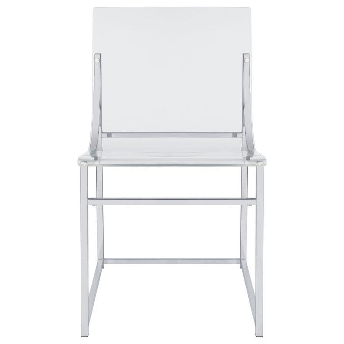 Adino - Acrylic Dining Side Chair (Set of 2) – Chair Sets by Coaster Fine Furniture at Furniture Wholesale Plus , Nashville furniture store