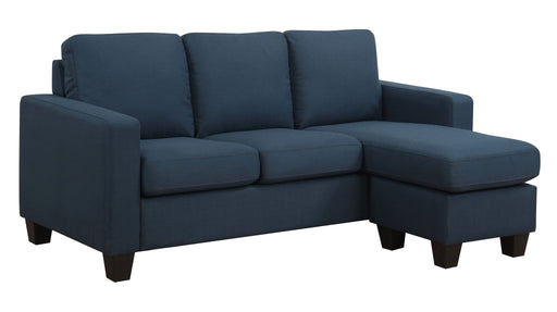 Nix - Reconfigurable Sectional - Marine Blue - Premium Stationary Sectionals from Emerald Home - Just $499! Shop now at Furniture Wholesale Plus  We are the best furniture store in Nashville, Hendersonville, Goodlettsville, Madison, Antioch, Mount Juliet, Lebanon, Gallatin, Springfield, Murfreesboro, Franklin, Brentwood