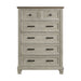 Farmington - 5 Drawer Chest - Medium Brown / Washed Stone – Lingerie Chests by Elements International at Furniture Wholesale Plus , Nashville furniture store