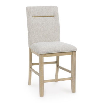Lasinger - Upholstered Barstool (Set of 2) - Light Brown – Stool Sets by Signature Design by Ashley® at Furniture Wholesale Plus , Nashville furniture store
