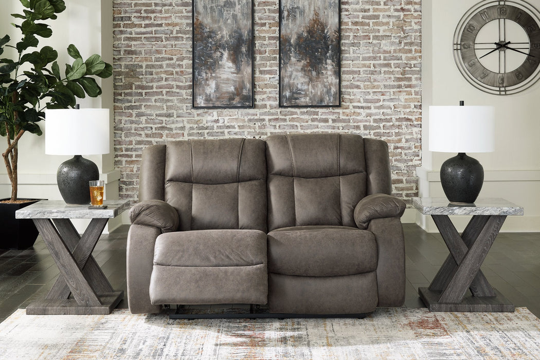 First Base Reclining Loveseat - Premium Loveseat from Ashley Furniture - Just $608.24! Shop now at Furniture Wholesale Plus  We are the best furniture store in Nashville, Hendersonville, Goodlettsville, Madison, Antioch, Mount Juliet, Lebanon, Gallatin, Springfield, Murfreesboro, Franklin, Brentwood