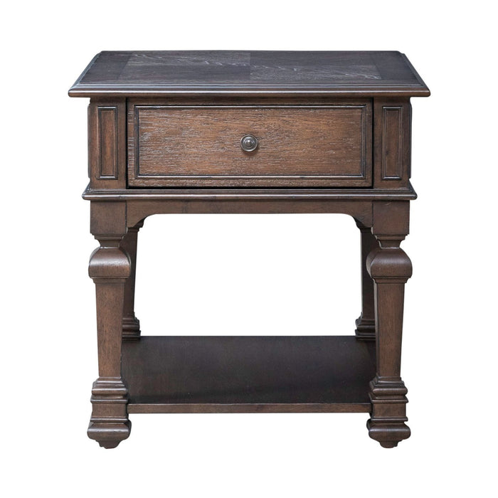 Providence Park - Drawer End Table - Chateau Brown – End Tables by Liberty Furniture at Furniture Wholesale Plus , Nashville furniture store