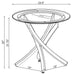 Brooke - Round Glass Top Side End Table Metal Base – End Tables by CoasterEssence at Furniture Wholesale Plus , Nashville furniture store