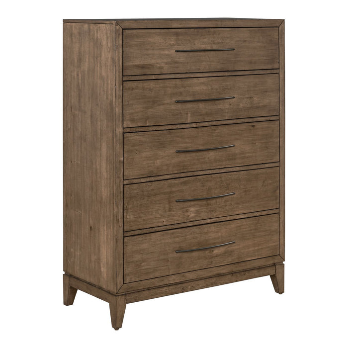 Shaker Lakes - 5 Drawer Chest - Harvest Brown – Accent Chests by Liberty Furniture at Furniture Wholesale Plus , Nashville furniture store