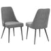 Alan - Fabric Upholstered Dining Side Chair (Set of 2) - Gray - Premium Chair Sets from CoasterEssence - Just $319! Shop now at Furniture Wholesale Plus  We are the best furniture store in Nashville, Hendersonville, Goodlettsville, Madison, Antioch, Mount Juliet, Lebanon, Gallatin, Springfield, Murfreesboro, Franklin, Brentwood