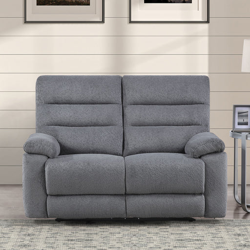 Cozy - Manual Recliner Loveseat - Gray – Reclining Loveseats by Steve Silver Furniture at Furniture Wholesale Plus , Nashville furniture store