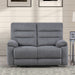 Cozy - Manual Recliner Loveseat - Gray – Reclining Loveseats by Steve Silver Furniture at Furniture Wholesale Plus , Nashville furniture store