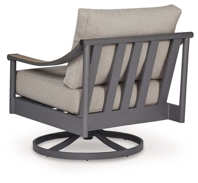 Ocean Beach - Swivel Lounge With Cushion - Gray – Swivel Chairs by Signature Design by Ashley® at Furniture Wholesale Plus , Nashville furniture store
