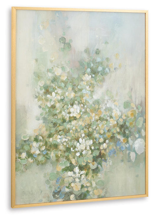 Reedster - Wall Art - Green / Blue / Yellow – Canvas Art by Signature Design by Ashley® at Furniture Wholesale Plus , Nashville furniture store