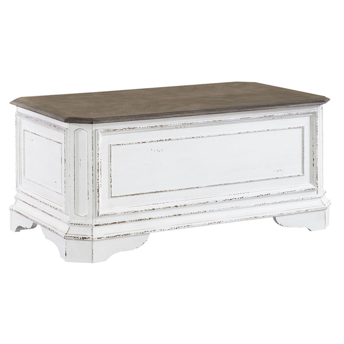 Magnolia Manor - Storage Trunk - Antique White – Storage Trunks by Liberty Furniture at Furniture Wholesale Plus , Nashville furniture store