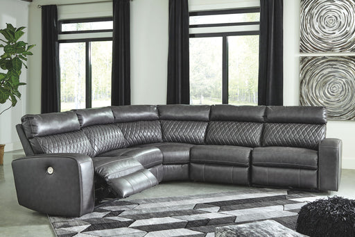 Samperstone - Power Reclining Sectional – Reclining Sectionals by Signature Design by Ashley® at Furniture Wholesale Plus , Nashville furniture store