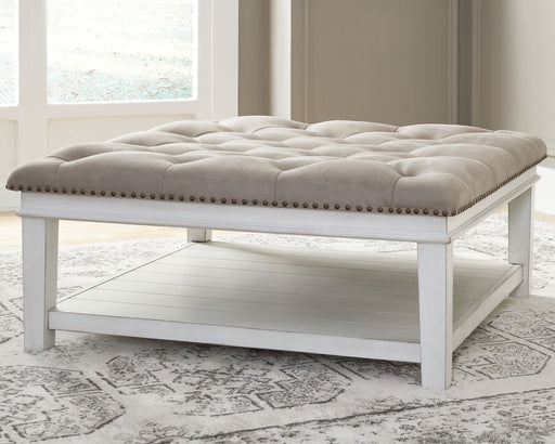 Kanwyn - Whitewash - Uph Ottoman Cocktail Table - Premium Coffee Table Ottomans from Signature Design by Ashley® - Just $468! Shop now at Furniture Wholesale Plus  We are the best furniture store in Nashville, Hendersonville, Goodlettsville, Madison, Antioch, Mount Juliet, Lebanon, Gallatin, Springfield, Murfreesboro, Franklin, Brentwood