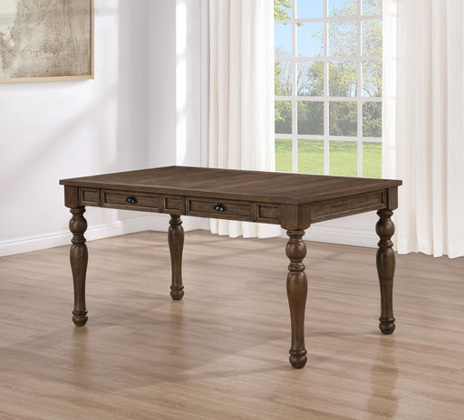 Joanna - 4 Drawer Dining Table - Brown - Premium Dining Tables from Steve Silver Furniture - Just $399! Shop now at Furniture Wholesale Plus  We are the best furniture store in Nashville, Hendersonville, Goodlettsville, Madison, Antioch, Mount Juliet, Lebanon, Gallatin, Springfield, Murfreesboro, Franklin, Brentwood