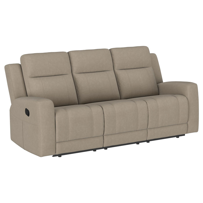 Brentwood - Upholstered Motion Reclining Sofa – Reclining Sofas by Coaster Fine Furniture at Furniture Wholesale Plus , Nashville furniture store