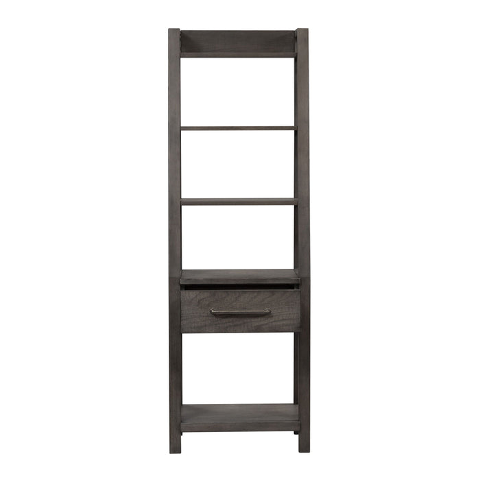 Modern Farmhouse - Leaning Bookcase – Standard Bookcases by Liberty Furniture at Furniture Wholesale Plus , Nashville furniture store