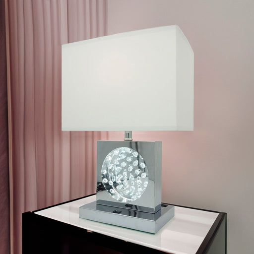 Table Lamp - Metal - Chrome - Premium Table Lamps from Crown Mark - Just $129! Shop now at Furniture Wholesale Plus  We are the best furniture store in Nashville, Hendersonville, Goodlettsville, Madison, Antioch, Mount Juliet, Lebanon, Gallatin, Springfield, Murfreesboro, Franklin, Brentwood