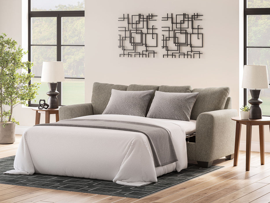 Triston-Peaks - Queen Sofa Sleeper - Suede – Sleeper Sofas by Benchcraft® at Furniture Wholesale Plus , Nashville furniture store