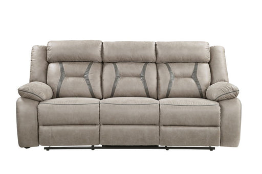 Tyson - Recliner Sofa With Drop Down Table - Pearl Silver – Reclining Sofas by Steve Silver Furniture at Furniture Wholesale Plus , Nashville furniture store