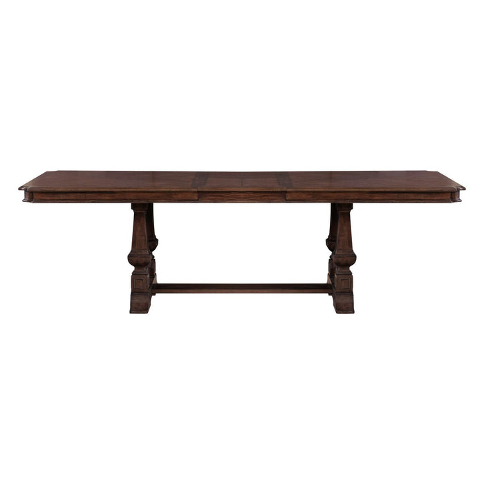 Providence Park - Trestle Table - Chateau Brown – Dining Tables by Liberty Furniture at Furniture Wholesale Plus , Nashville furniture store