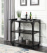 Sherlock - Cart With Casters - Black – Bar Carts by Steve Silver Furniture at Furniture Wholesale Plus , Nashville furniture store