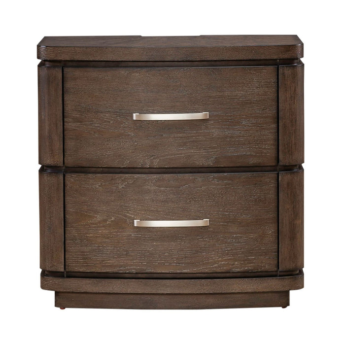Cascade Falls - Nightstand With Charging Station - Satin Espresso – Nightstands w/ Charging Stations by Liberty Furniture at Furniture Wholesale Plus , Nashville furniture store