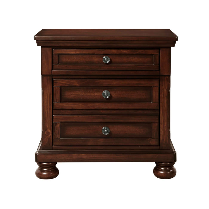 Kingston - Nightstand With Power - Walnut – Nightstands w/ Charging Stations by Elements International at Furniture Wholesale Plus , Nashville furniture store