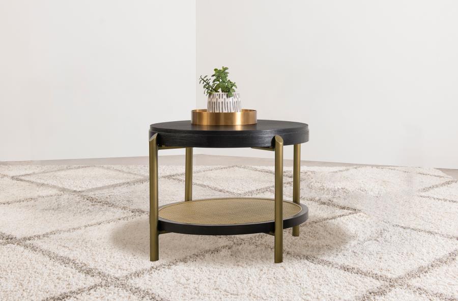 Arini - Round End Side Table With Storage Shelf – End Tables by Coaster Fine Furniture at Furniture Wholesale Plus , Nashville furniture store