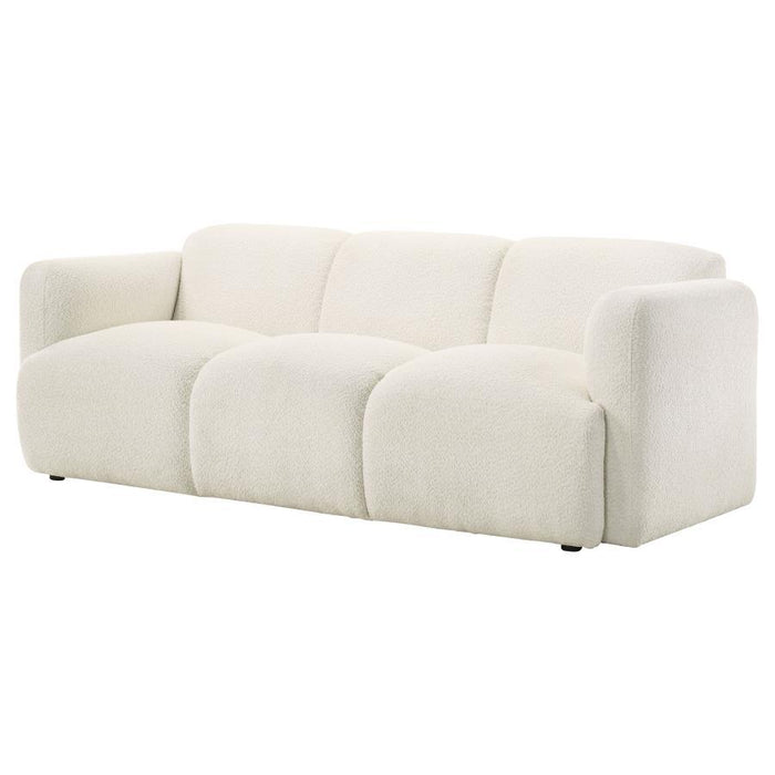 Dorset - Fabric Upholstered Round Track Arm Sofa – Stationary Sofas by Coaster Fine Furniture at Furniture Wholesale Plus , Nashville furniture store